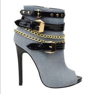 Light Denim Peep Toe www.MormansFashions.com